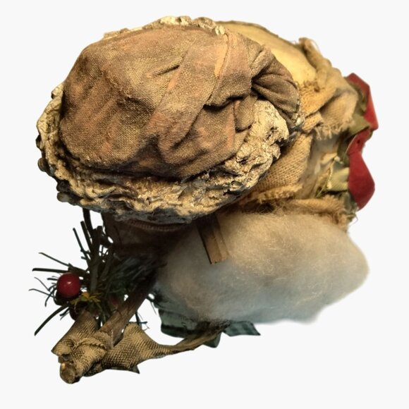 Woblers Woods Folk Art Snowman Decoration Vintage Rustic Cottage Cabin Art - Picture 11 of 12